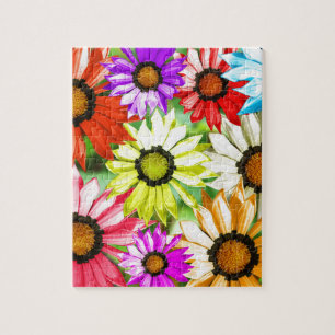 Gerbera farbenfrohe Blume Puzzle