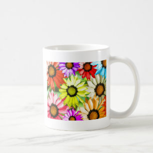 Gerbera farbenfrohe Blume Tasse
