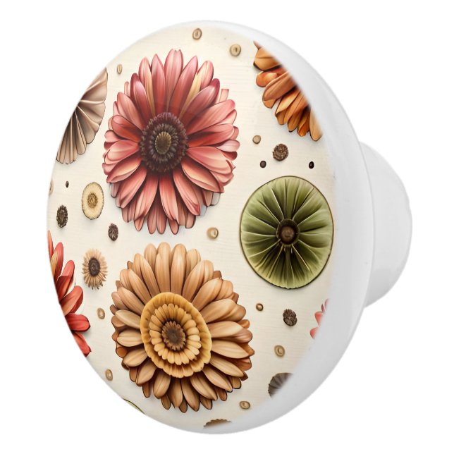 Gerbera Fülle Keramikknauf (Rechts)