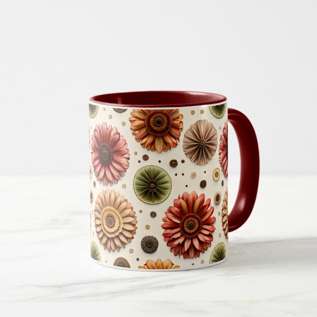 Gerbera Fülle Tasse (VorderseiteRechts)