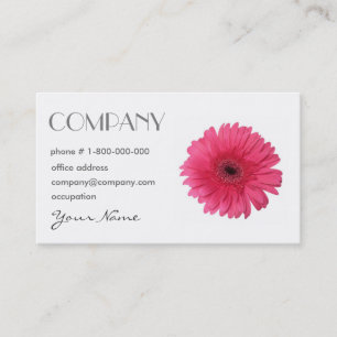 Gerbera-Gänseblümchen-BlumenVisitenkarte Visitenkarte