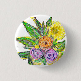 Gerbera Gänseblümchen Button