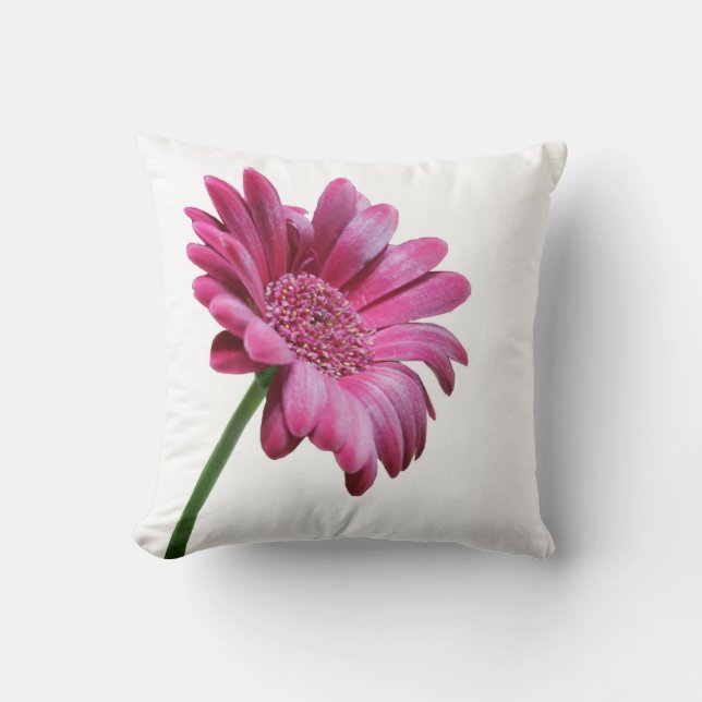 Gerbera-Gänseblümchen-Kissen Kissen (Vorderseite)