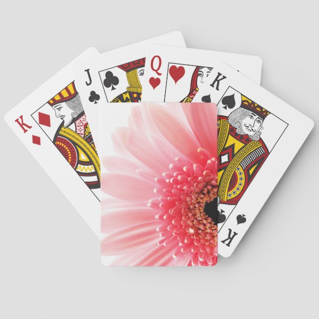 Gerbera Gänseblümchen Spielkarten (Rückseite)