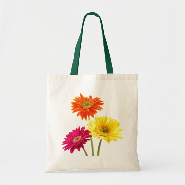 Gerbera-Gänseblümchen Tragetasche (Vorne)