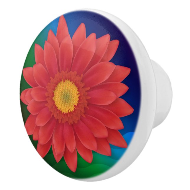 Gerbera Keramikknauf (Rechts)