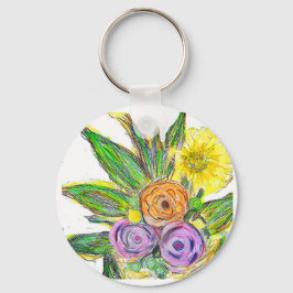 Gerbera-Margerite Schlüsselanhänger