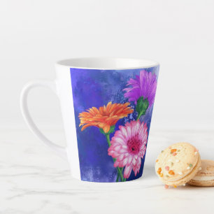 Gerbera-Margeriten-Latte-Macchiato-Tasse Milchtasse