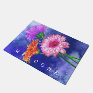 Gerberas Doormat - Willkommen Fußmatte