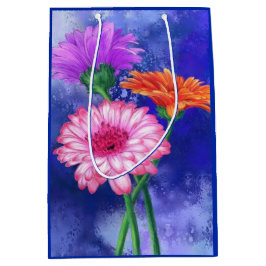 Gerberas Geschenktasche Schöne Blume Mittlere Geschenktüte