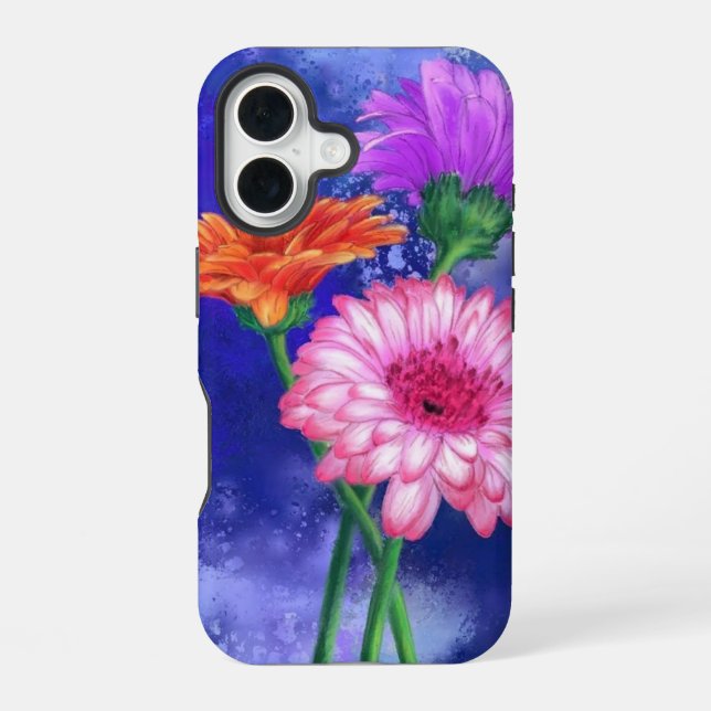 Gerberas iPhone Case 16 Hülle (Rückseite)