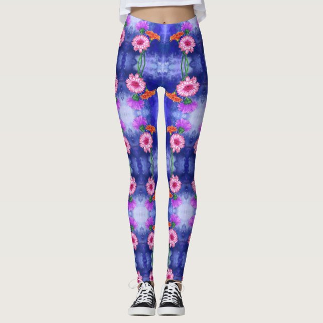 Gerberas Leggings (Vorderseite)