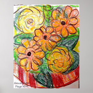Gerberas Poster
