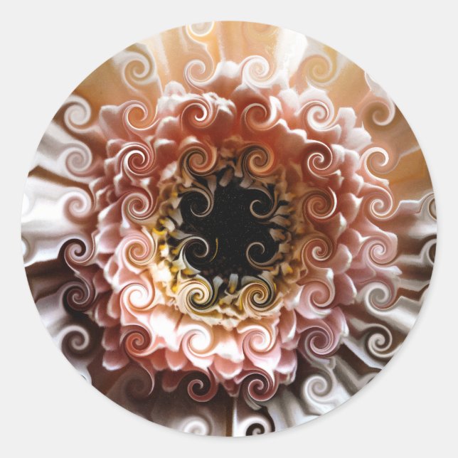 GERBERAS RUNDER AUFKLEBER (Vorderseite)