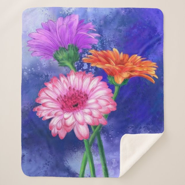 Gerberas Sherpa Blanket Sherpadecke (Vorderseite)
