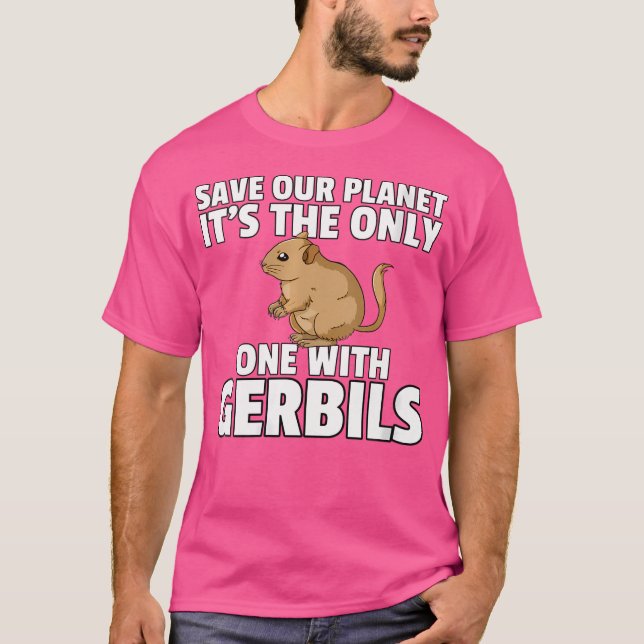 Gerbil Desert Mouse Owner T-Shirt (Vorderseite)