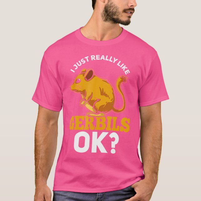 Gerbil Desert Mouse Owner T-Shirt (Vorderseite)