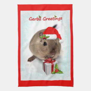 Gerbil Greetings Kitchtuch Geschirrtuch