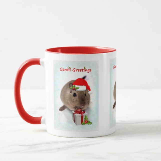 Gerbil Greetings Tasse (Links)