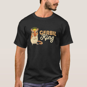 Gerbil King Crown Animal Rodent Sand Rat Gerbil T-Shirt