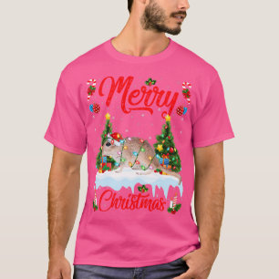Gerbil Lover Xmas Lighting Weihnachtsmannmütze Ger T-Shirt