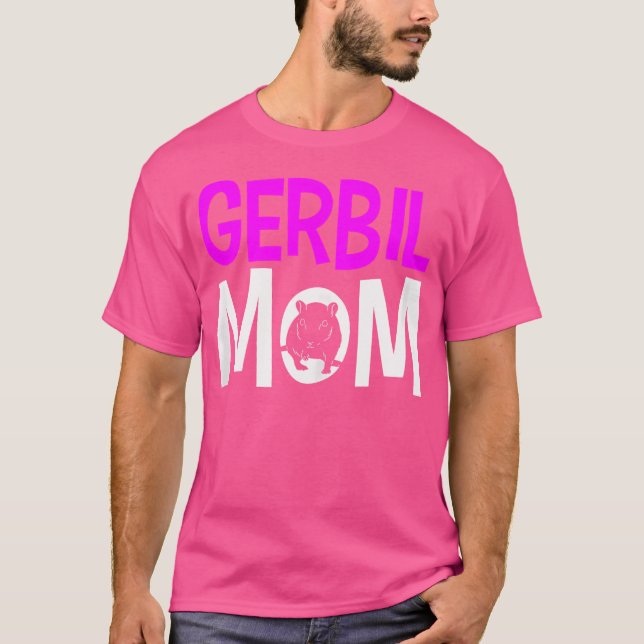 Gerbil Mama Mam Funny T-Shirt (Vorderseite)