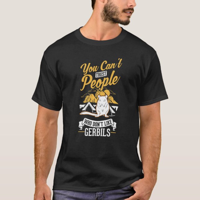 Gerbil Mongolian Racing Rat T-Shirt (Vorderseite)