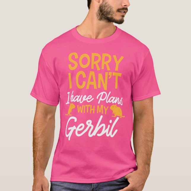 Gerbil Plans Quotes Funny T-Shirt (Vorderseite)