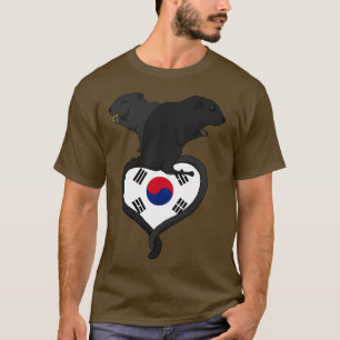 Gerbil Südkorea dunkel T-Shirt