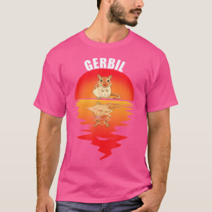 Gerbil Sunset Sand Rat Rodent Wüste Gerbil Eigentü T-Shirt