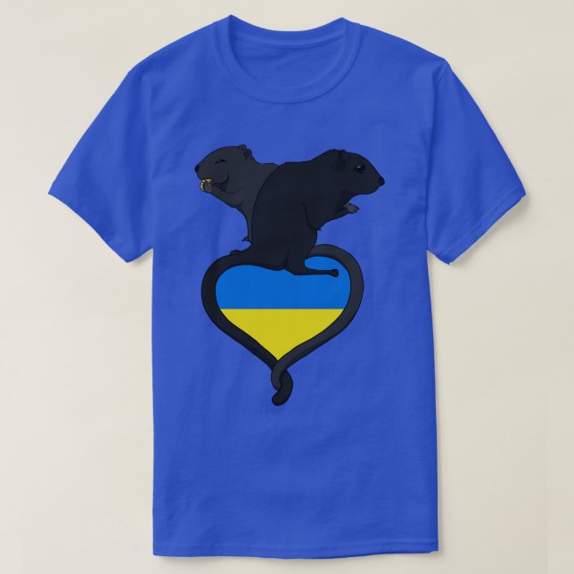 Gerbil Ukraine dunkel T-Shirt (Design vorne)