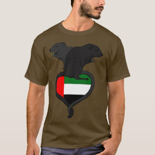 Gerbil Vereinigte Arabische Emirate VAE dunkel T-Shirt