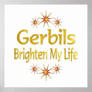 Gerbils Brighten Mein Leben Poster