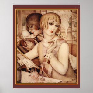 Gerda & Lili #1 Art Deco Print 16 x 20 Poster