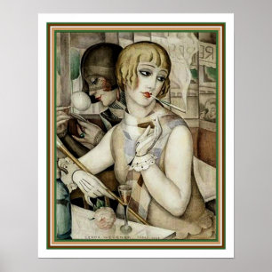 Gerda & Lili #2 Art Deco Print 16 x 20 Poster