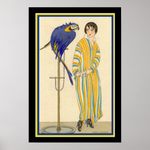 Gerda Wegener - 1914 Art Deco Mode Ad-13x19 Poster