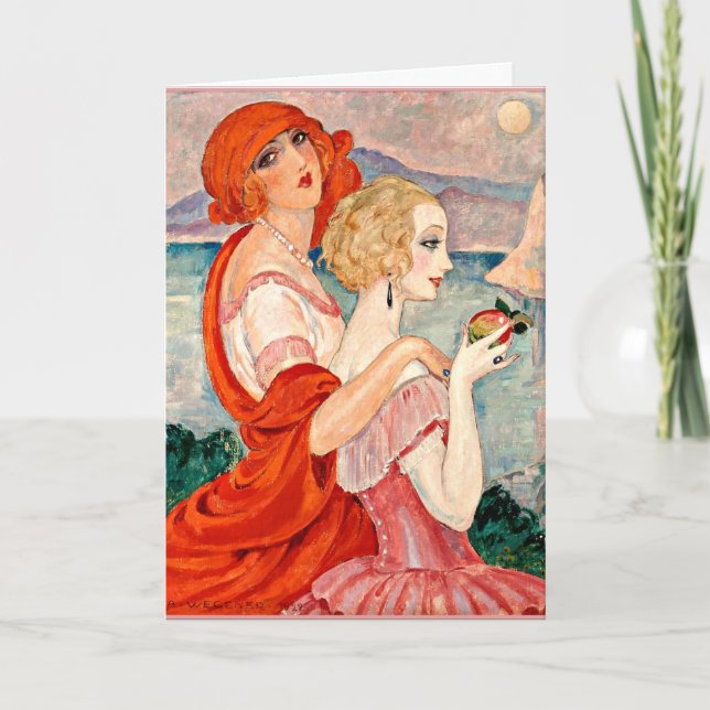 Gerda Wegener - Sur la Route d'Anacapri Karte (Vorderseite)