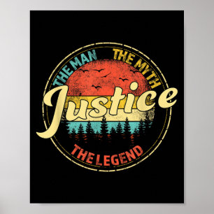 Gerechtigkeit Der Mann Der Mythos Die Legende D Na Poster