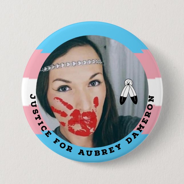 Gerechtigkeit für Aubrey Dameron Button (Vorderseite)