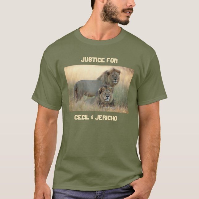 Gerechtigkeit für Cecil & Jericho, die Brüder Löwe T-Shirt (Vorderseite)