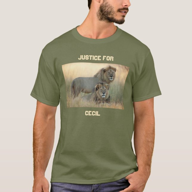 Gerechtigkeit für Cecil mit Jericho die T-Shirt (Vorderseite)