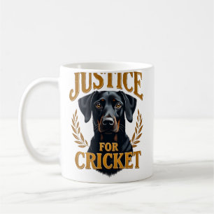 Gerechtigkeit Für Cricket Vintage Hundedenkmal Typ Kaffeetasse