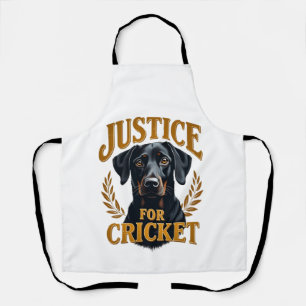 Gerechtigkeit Für Cricket Vintage Hundedenkmal Typ Schürze