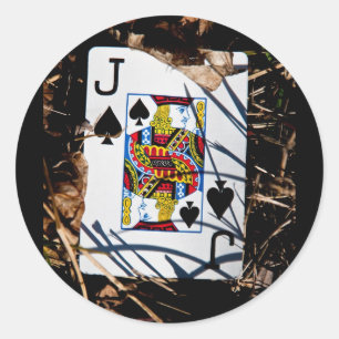 Gerechtigkeit für den Jack of Spades Runder Aufkleber