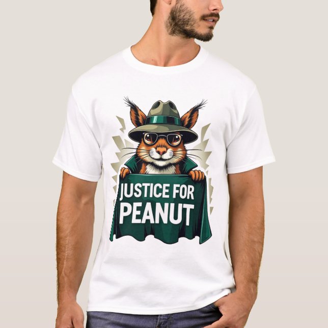 Gerechtigkeit für Erdnuss Das Eichhörnchen-T-Shirt T-Shirt (Vorderseite)