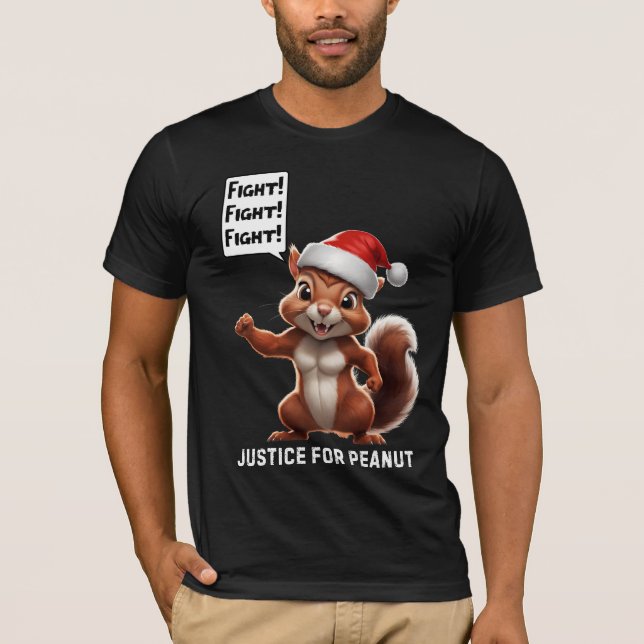 Gerechtigkeit für Erdnuss Weihnachten MAGA T-Shirt (Vorderseite)