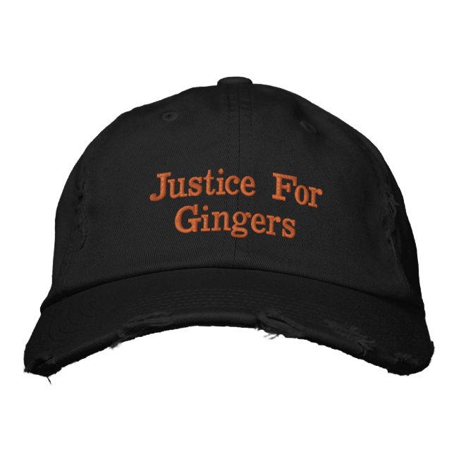 Gerechtigkeit für Gingers Bestickte Baseballkappe (Vorderseite)