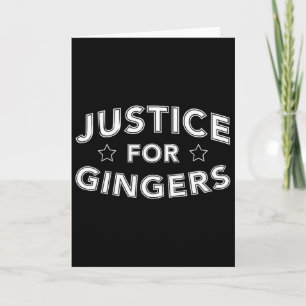 Gerechtigkeit für Gingers Lustiger Rotschopf Irisc Karte