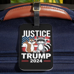 Gerechtigkeit Für Peanut Win Trump 2024 Gepäckanhänger