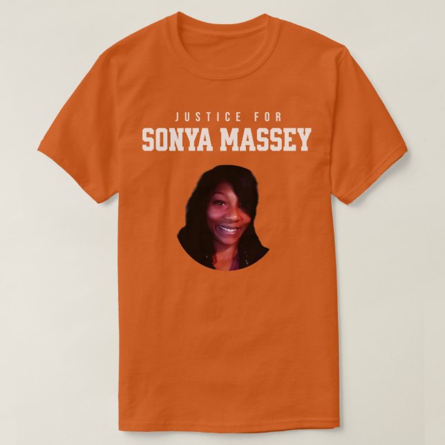 Gerechtigkeit für Sonya Massey Tribut 1 T-Shirt (Design vorne)